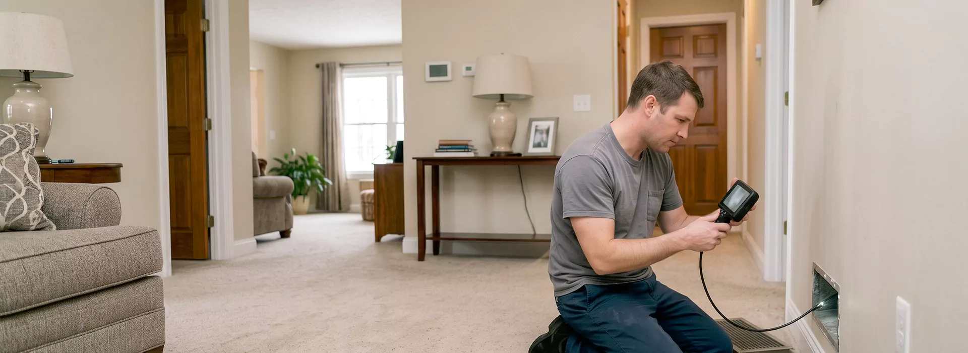Air Duct Camera Inspection in Lakewood Township, New Jersey