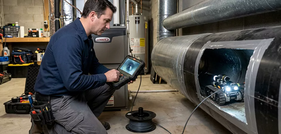 Robotic Duct Inspection in Lakewood Township, NJ