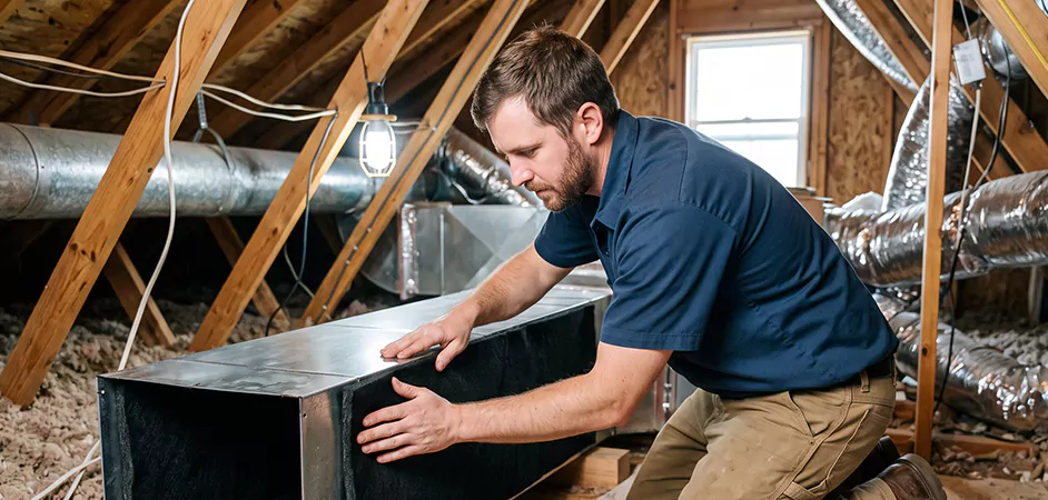 Acoustic Duct Liner Installation in Lakewood Township