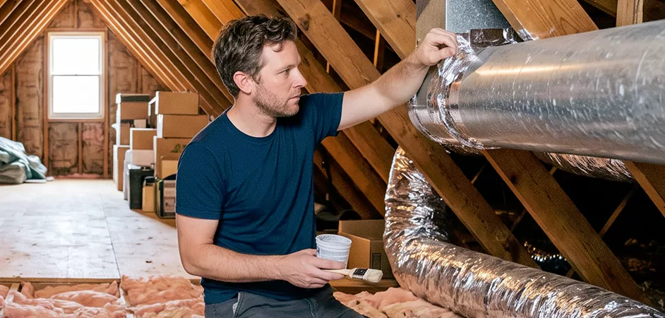 Duct Board Leak Repair in Lakewood Township