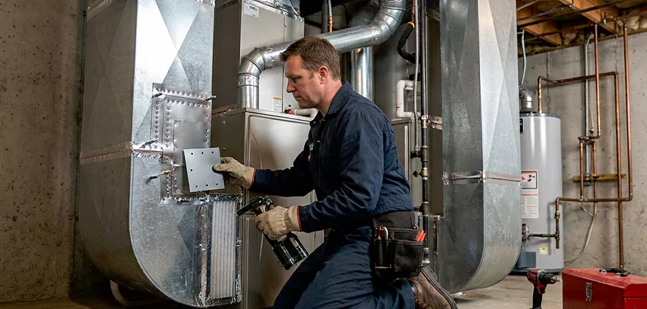 Supply and Return Plenum Repair in Lakewood Township