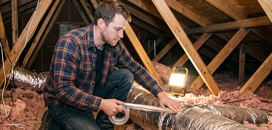 Attic Duct Sealing and Insulation in Lakewood Township