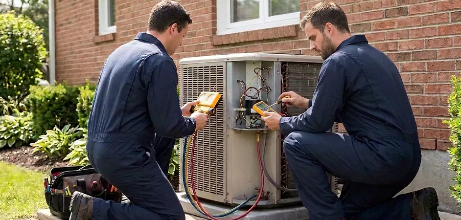 Heat Pump Inspection in Lakewood Township