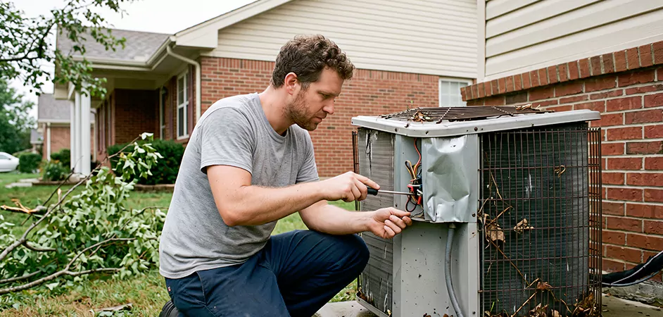 Storm Damage HVAC Restoration in Lakewood Township
