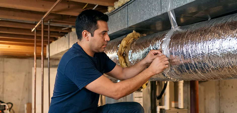 Duct Insulation Upgrade in Lakewood Township